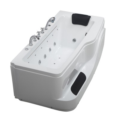 Top sell most popular whirlpool acrylic bathtub for adult  High quality massage acrylic corner bathtub whirlpool and air spa