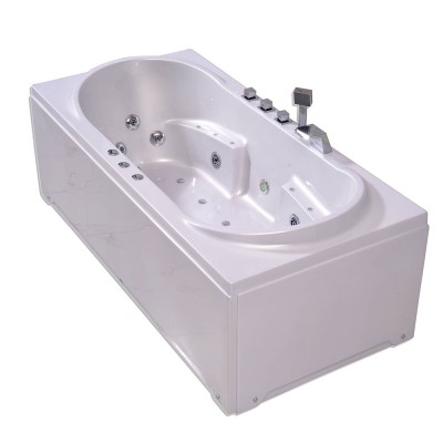 Top sell most popular whirlpool acrylic bathtub for adult  High quality massage acrylic corner bathtub whirlpool and air spa