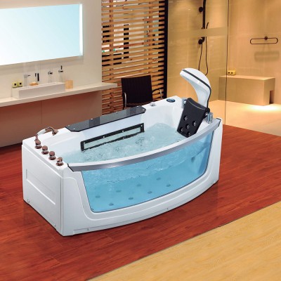 New style acrylic massage whirlpool bathtub with glass window