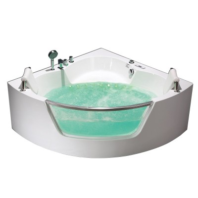 Simple style indoor seamless whirlpool tubs with good quality 2 person bathtub corner freestanding hot tubs