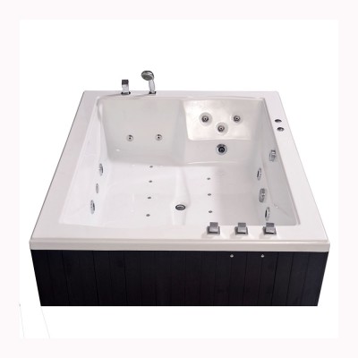 Bathtubs acrylic hot massage whirlpool bathtub with glass window 2 person bathtub double person bath tub swimingpool