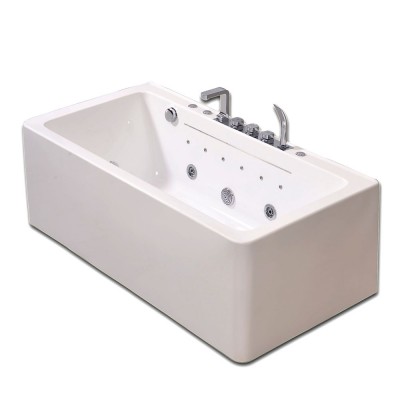 Top sell most popular whirlpool acrylic bathtub for adult  High quality massage acrylic corner bathtub whirlpool and air spa