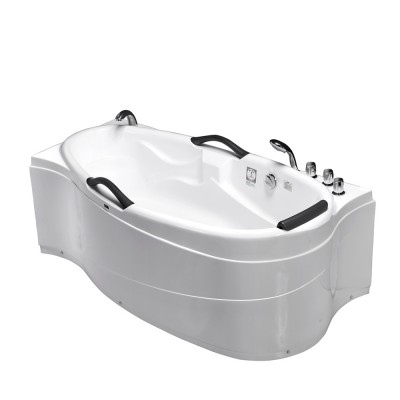 Top sell most popular whirlpool acrylic bathtub for adult  High quality massage acrylic corner bathtub whirlpool and air spa