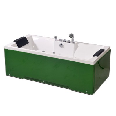 Top sell most popular whirlpool acrylic bathtub for adult  High quality massage acrylic corner bathtub whirlpool and air spa