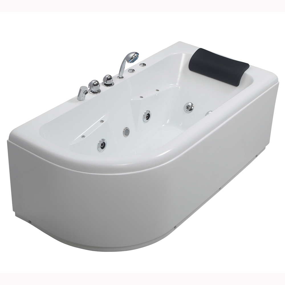 Top sell most popular whirlpool acrylic bathtub for adult  High quality massage acrylic corner bathtub whirlpool and air spa